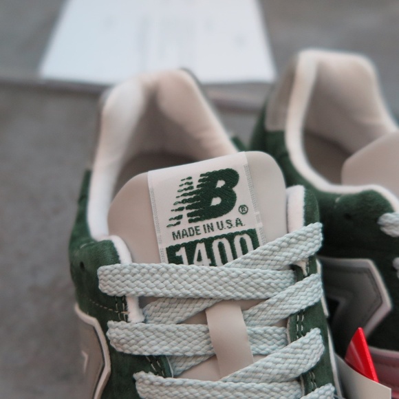 New Balance 1400 Forest Green Made In USA Shoes - Picture 3 of 8